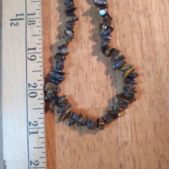 Tiger Eye Gemstone Necklace - Picture 3 of 5